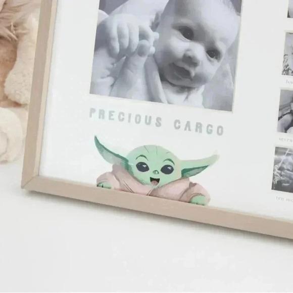 Star Wars The Mandalorian Grogu First Year Frame New - by Pottery Barn - Picture 2 of 6